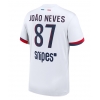 Koszulka piłkarska Paris Saint-Germain Joao Neves #87 Strój wyjazdowy 2025-26 tanio Krótki Rękaw